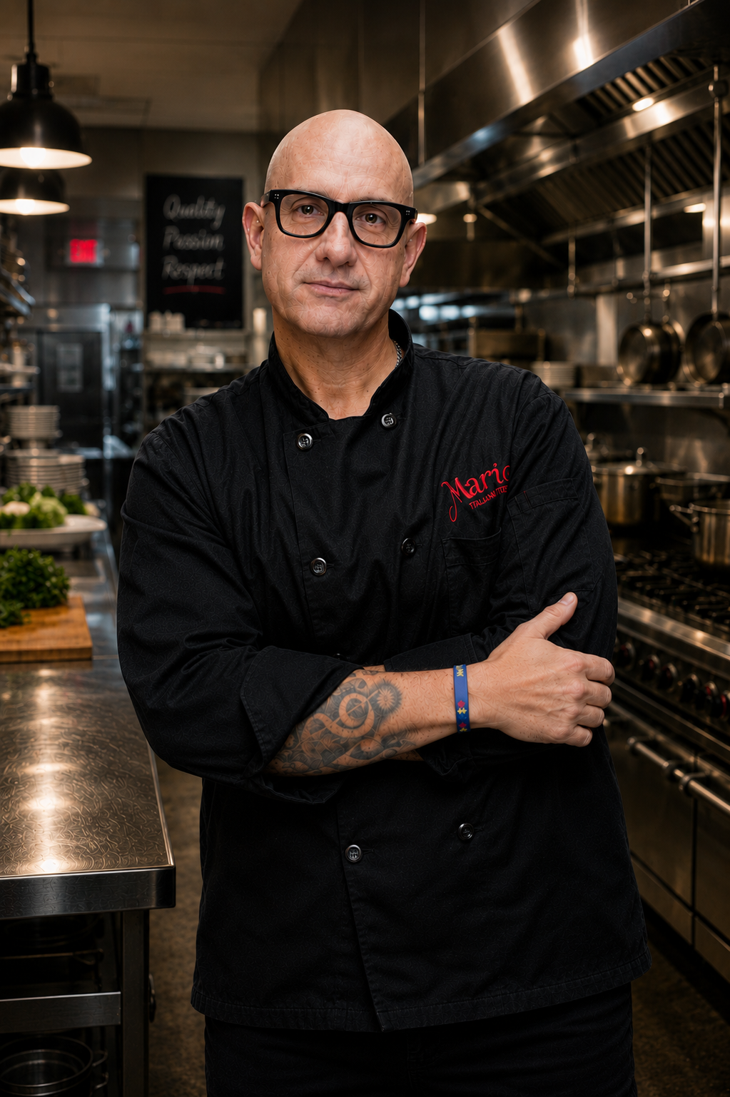 Chef Mario in the kitchen